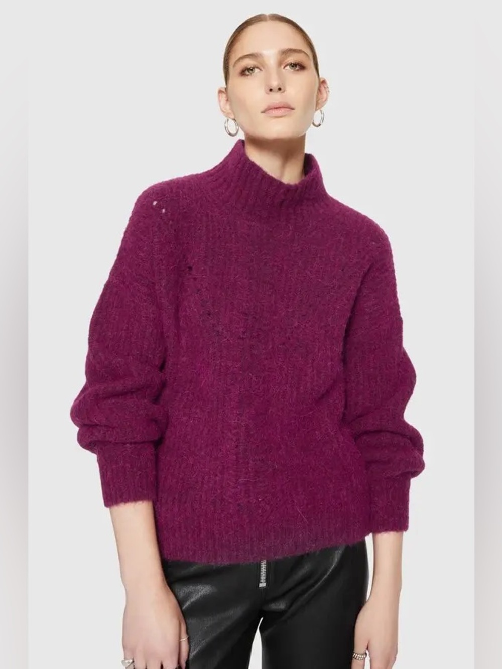 Rebecca Minkoff $280 Caroline Turtleneck Alpaca Blend Sweater